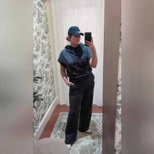 Elan Black and Gray Hoodie and Pants Set